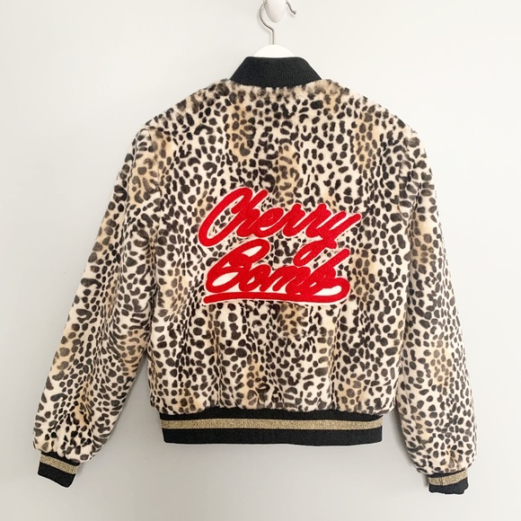 Guess Jackets & Blazers - RARE Guess Los Angeles Cheetah Bomber Jacket NWT
